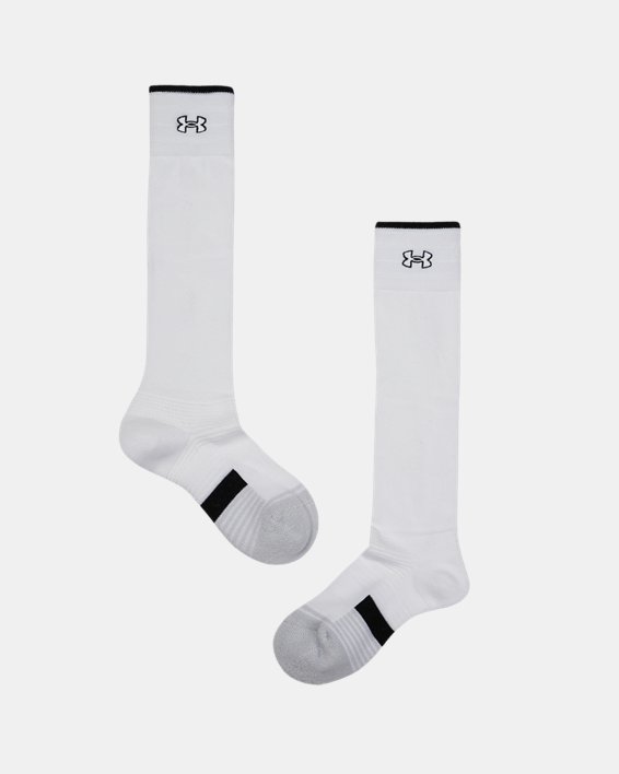 Women's UA Alto Over-The-Calf Socks in White image number 0
